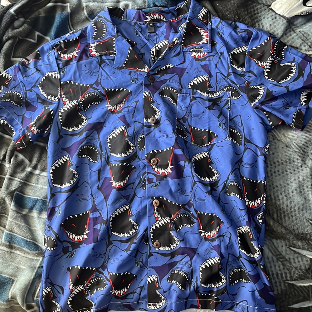 Shark Button Up